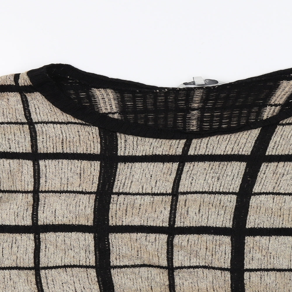 Peacocks Womens Brown Striped Knit Pullover Jumper Size XL