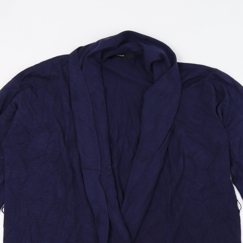 George Womens Blue  Knit Cardigan Jumper Size 14