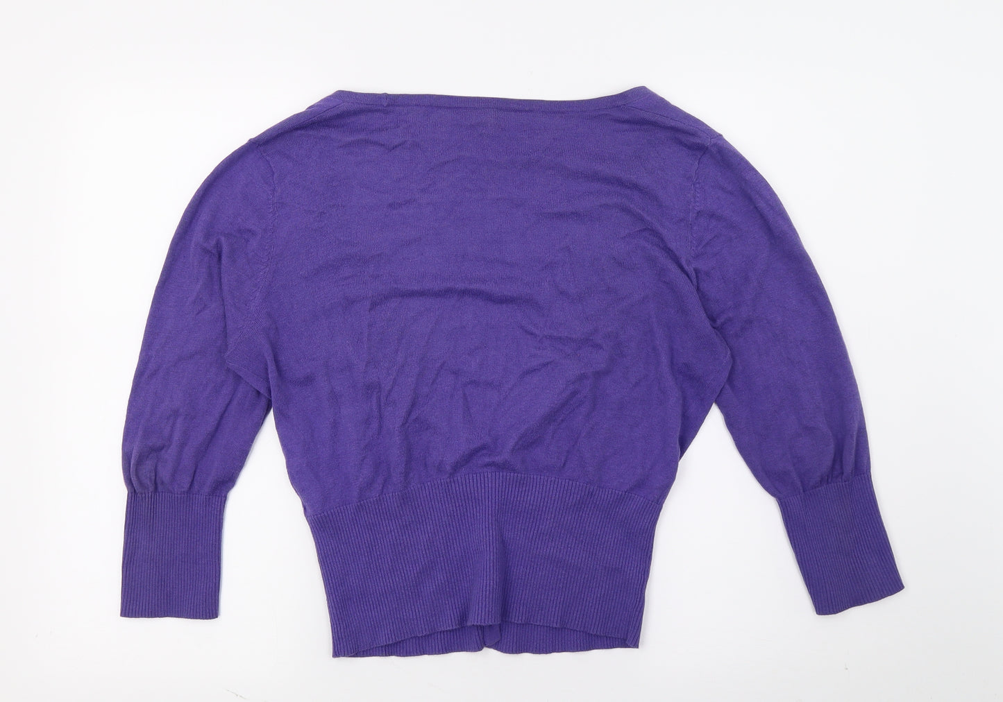 NEXT Womens Purple  Knit Cardigan Jumper Size 14