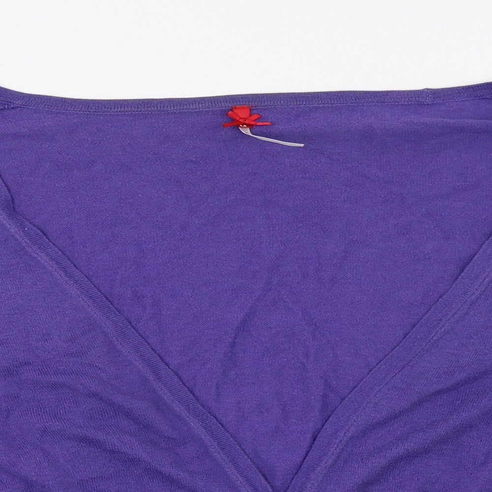 NEXT Womens Purple  Knit Cardigan Jumper Size 14