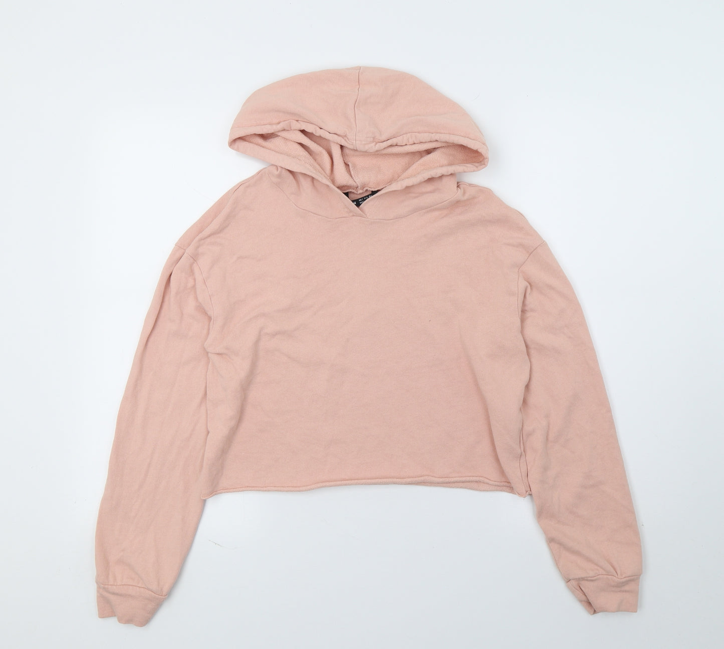 SheIn Womens Pink  Jersey Pullover Hoodie Size S  - cropped
