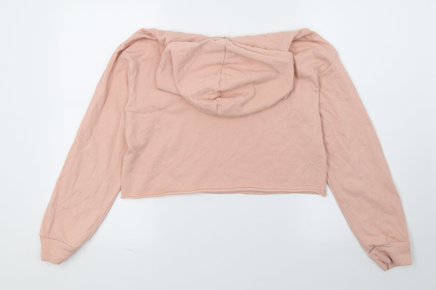 SheIn Womens Pink  Jersey Pullover Hoodie Size S  - cropped