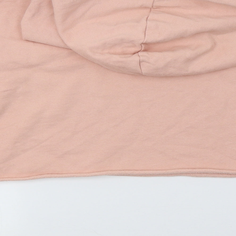 SheIn Womens Pink  Jersey Pullover Hoodie Size S  - cropped