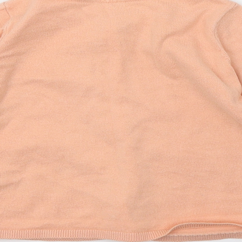 H&M Girls Pink  Knit Cardigan Jumper Size 2 Years