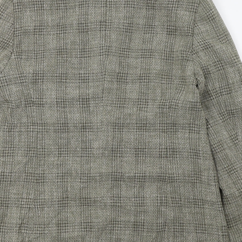 Gerry Weber Womens Green Check  Jacket Blazer Size 14