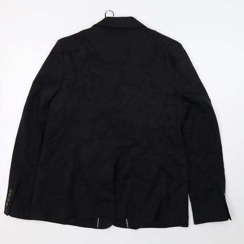 M&S Womens Black   Jacket Blazer Size 16