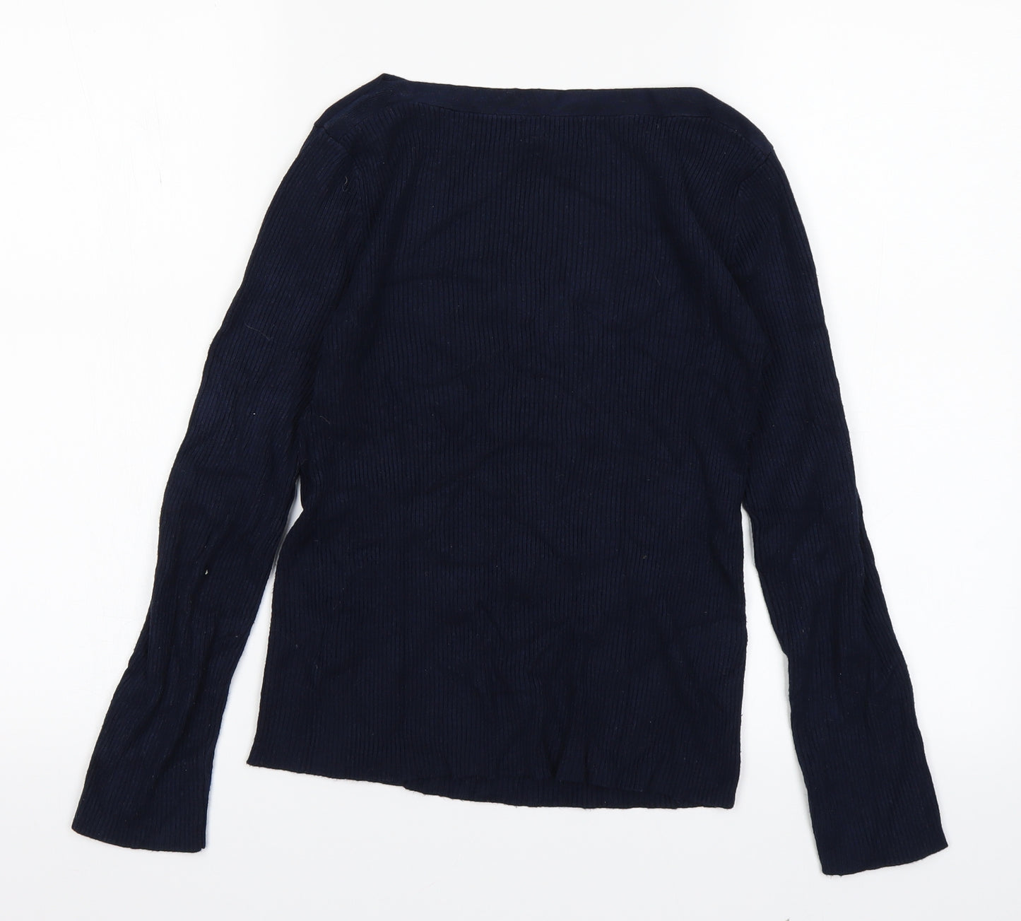Papaya Womens Blue  Knit Pullover Jumper Size 10