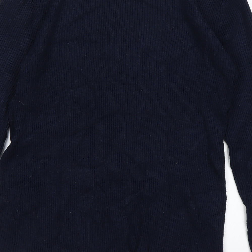 Papaya Womens Blue  Knit Pullover Jumper Size 10