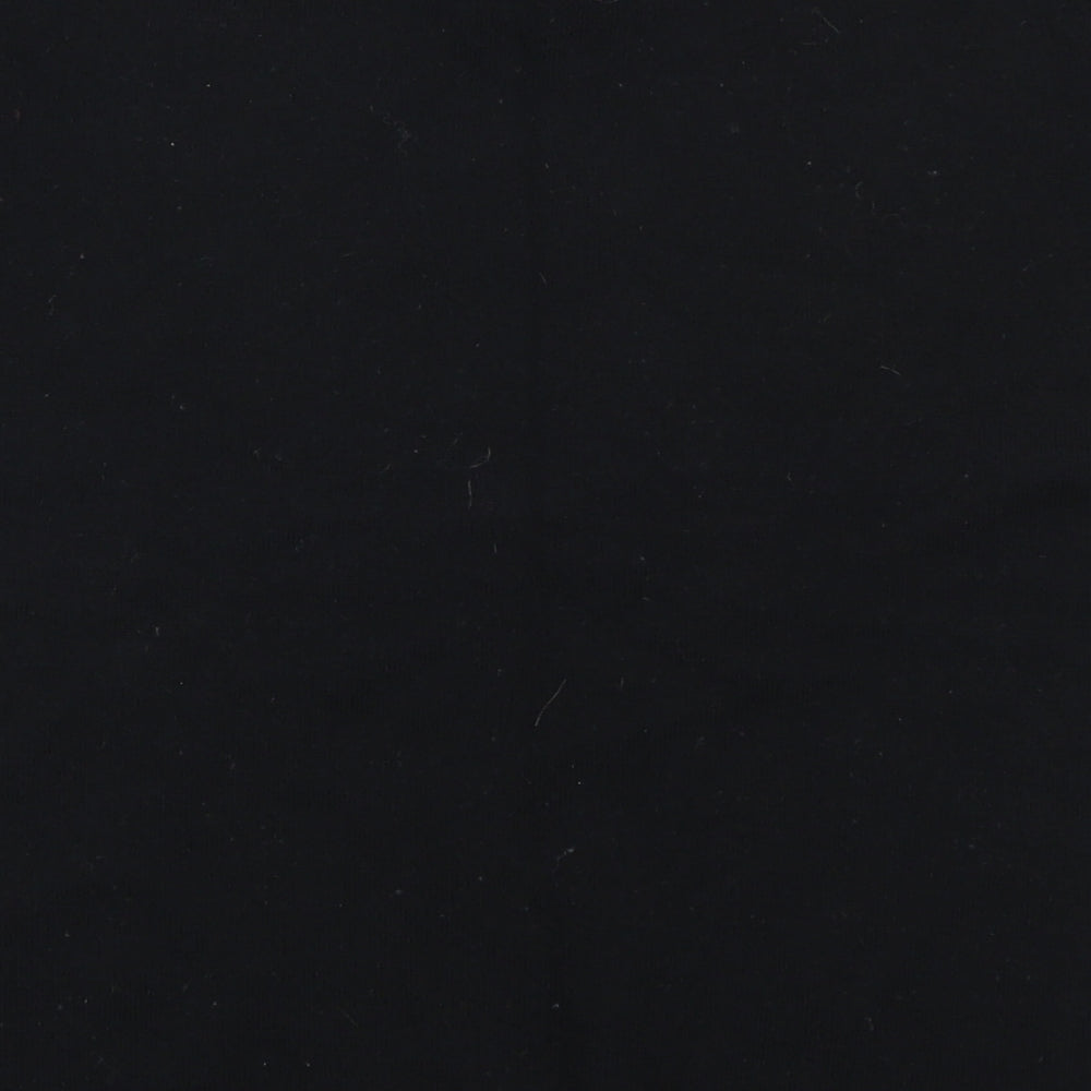 St Michael Womens Black  Knit Basic T-Shirt Size 10