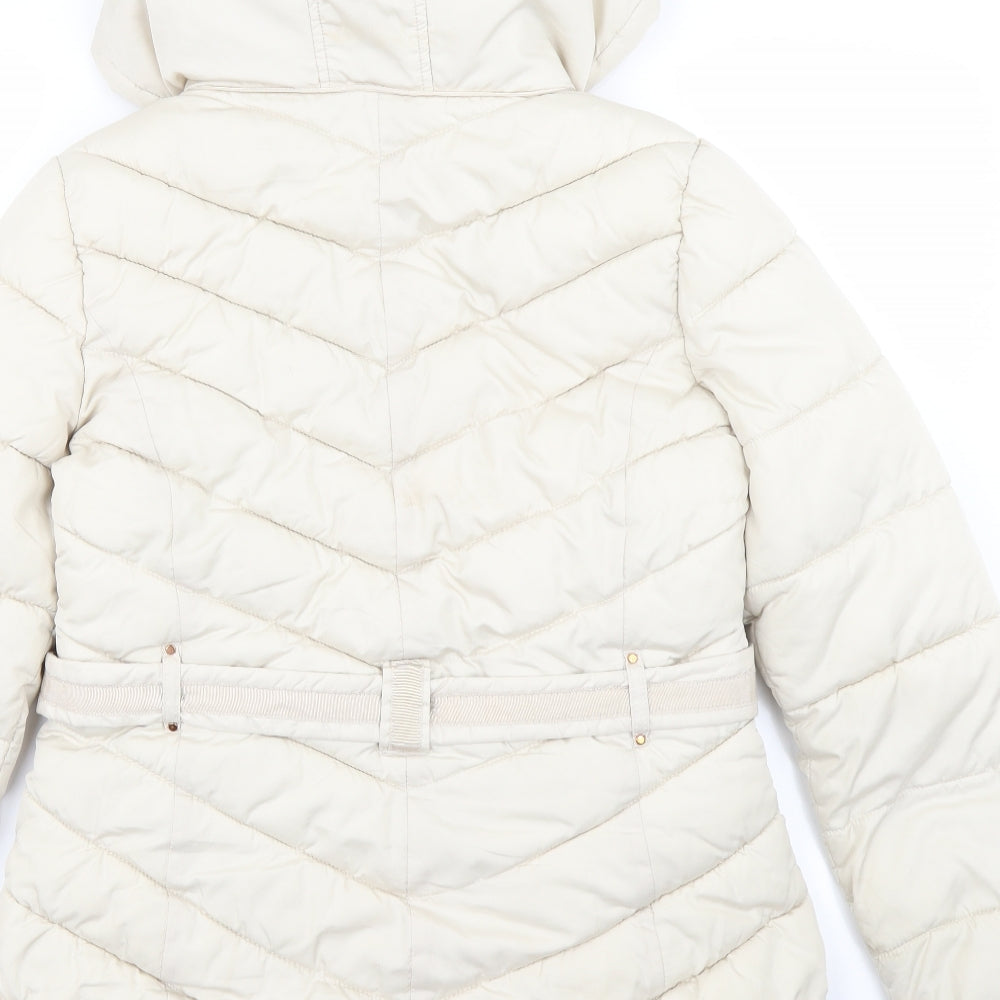 NEXT Girls Ivory   Parka Coat Size 13-14 Years
