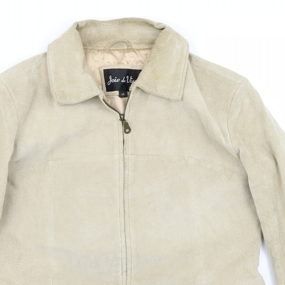 Joie de Vivre Womens Beige   Jacket  Size 14