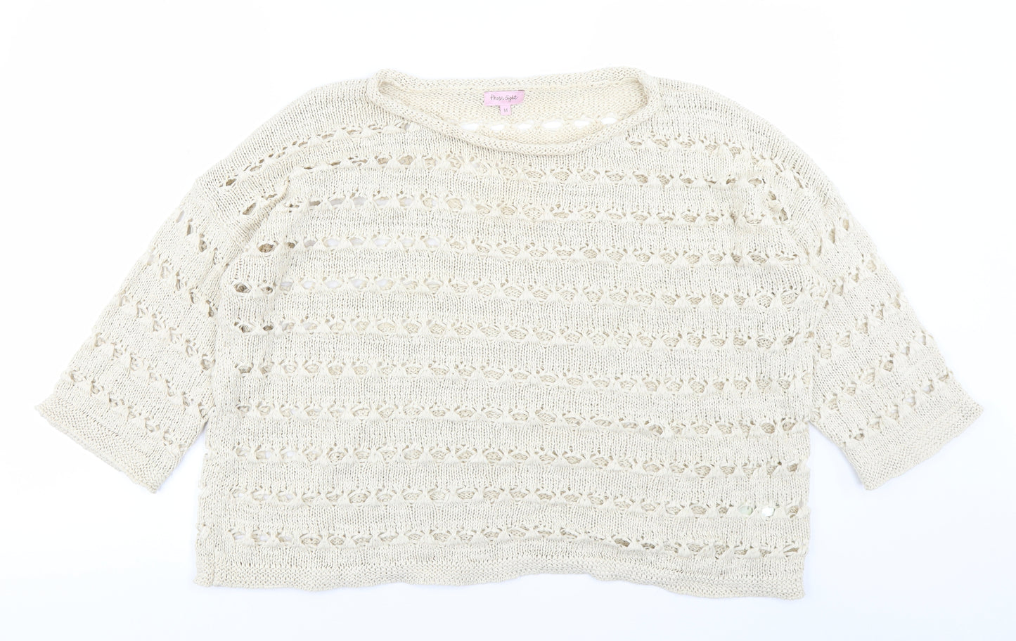 Phae Eight Womens Ivory   Pullover Jumper Size M