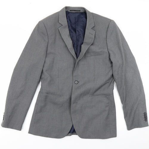 Topman Mens Grey   Jacket Blazer Size 38