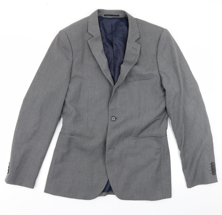 Topman Mens Grey   Jacket Blazer Size 38