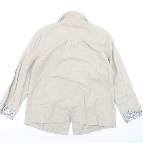 Beacan Cove Womens Beige   Jacket Blazer Size S