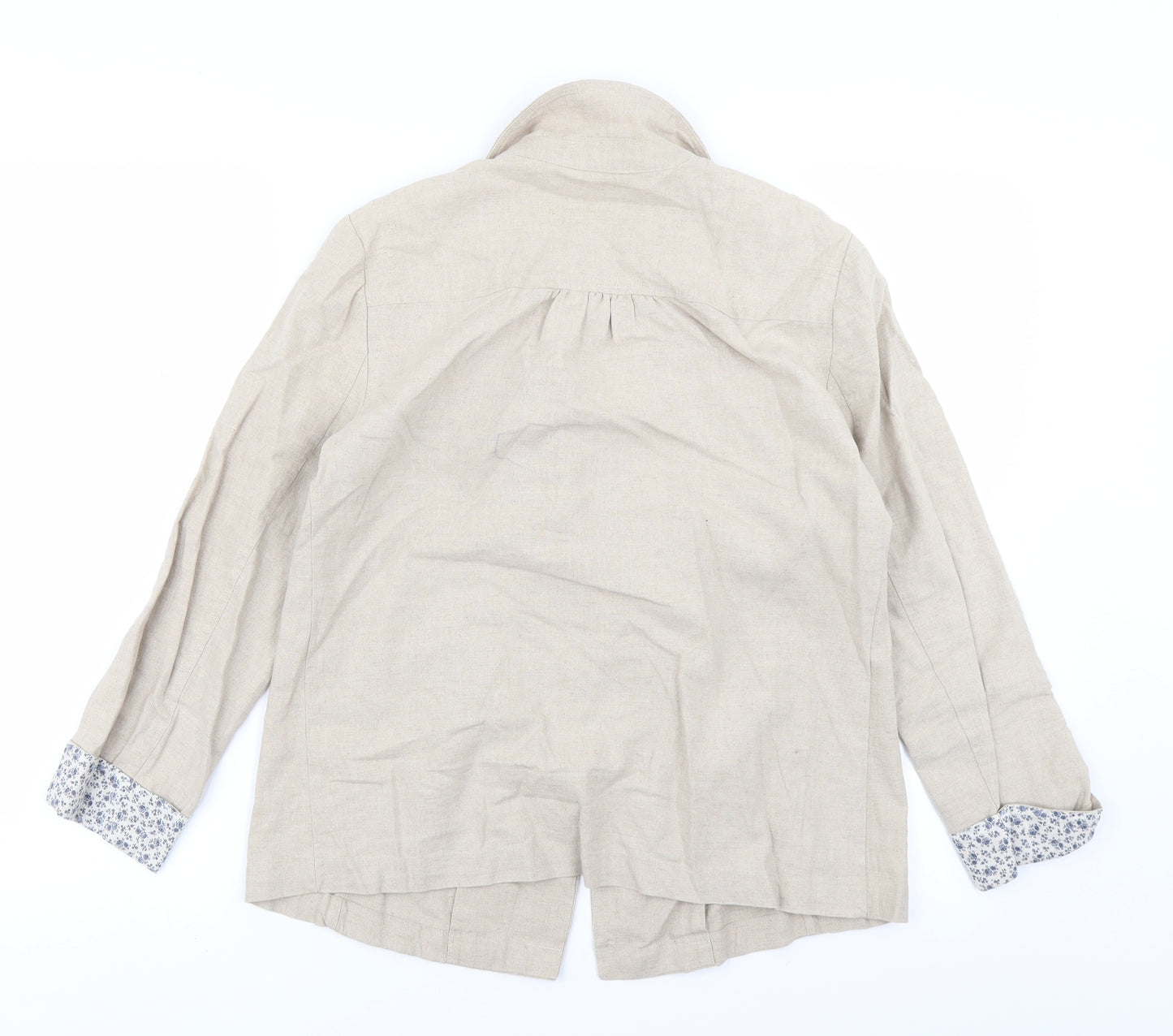 Beacan Cove Womens Beige   Jacket Blazer Size S