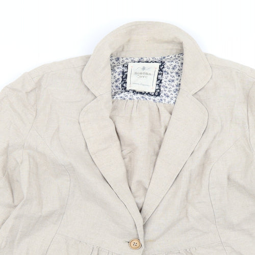 Beacan Cove Womens Beige   Jacket Blazer Size S