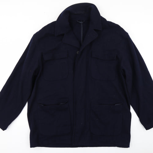 Preworn Mens Blue   Pea Coat Coat Size XL