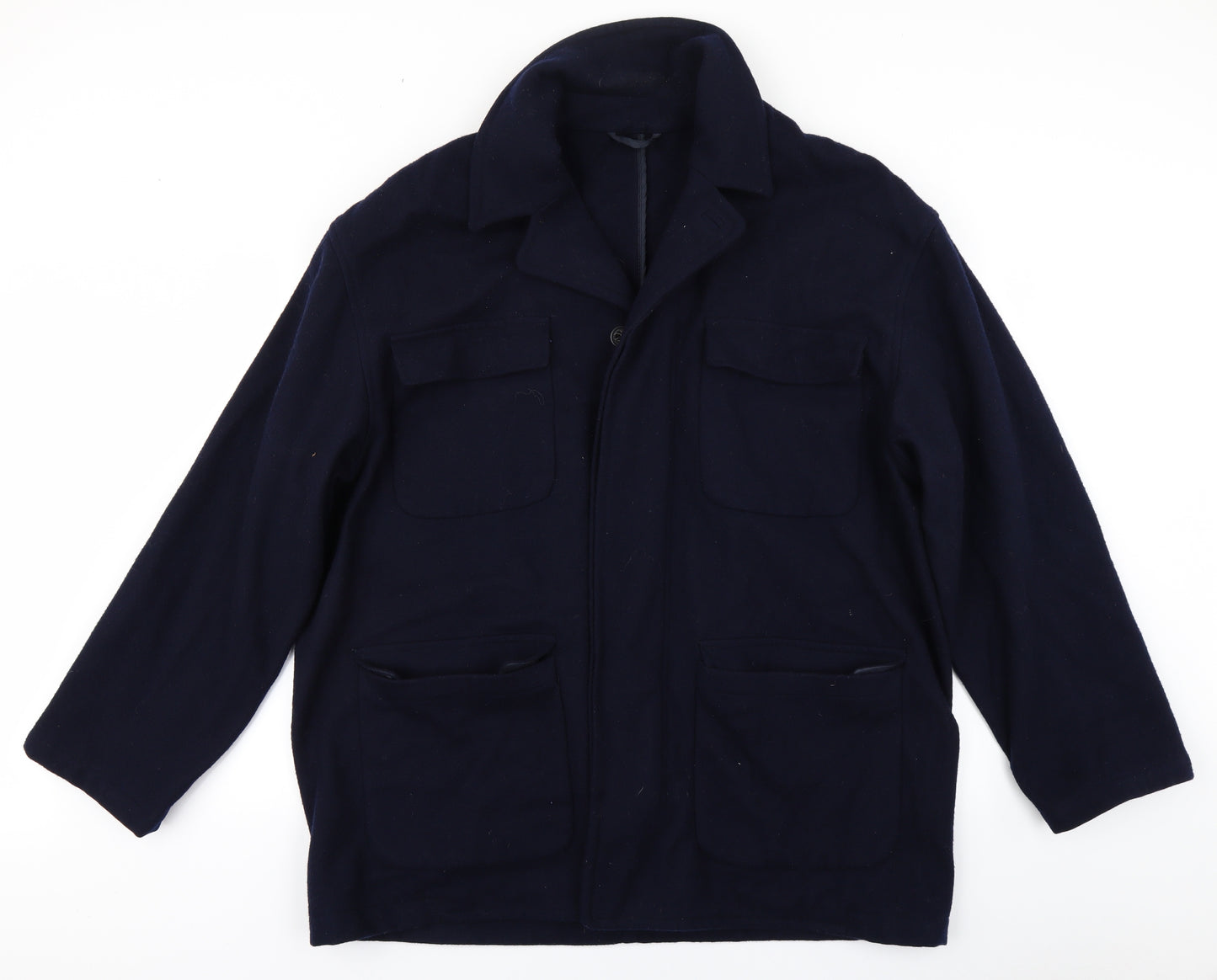Preworn Mens Blue   Pea Coat Coat Size XL