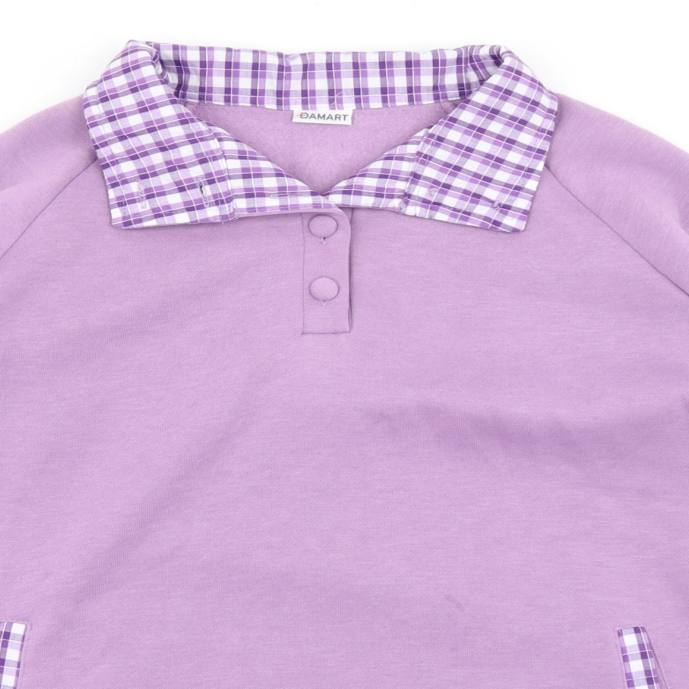 Damart Womens Purple   Pullover Sweatshirt Size 14