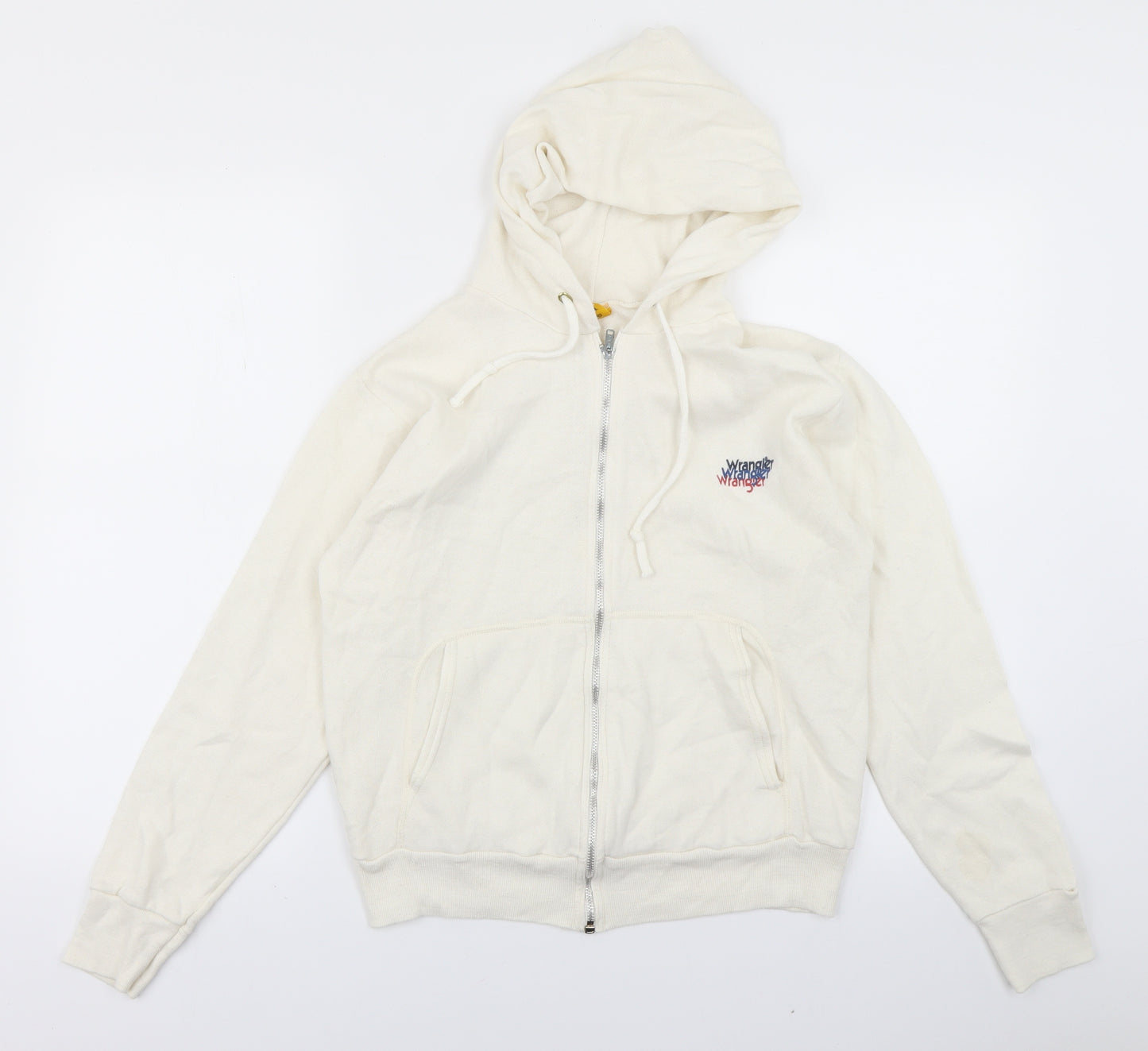 Wrangler Womens White   Full Zip Hoodie Size S