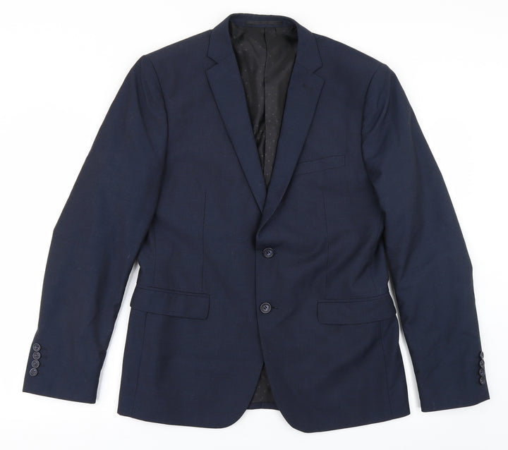 V Mens Blue Jacket Blazer Size 40