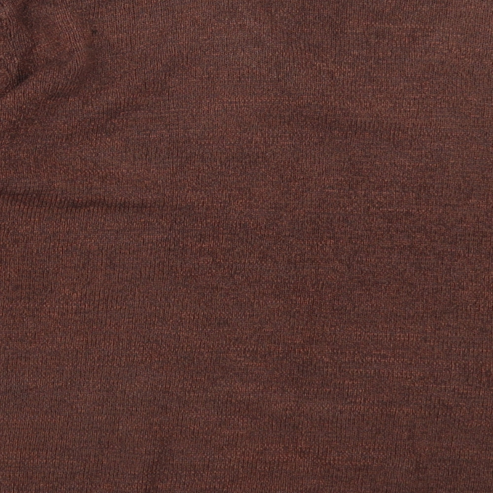 TIGI Womens Brown  Knit Pullover Jumper Size 22