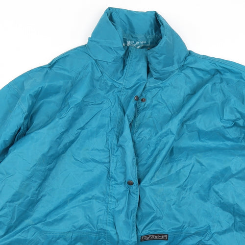 Highpoint Womens Blue   Rain Coat Coat Size 16