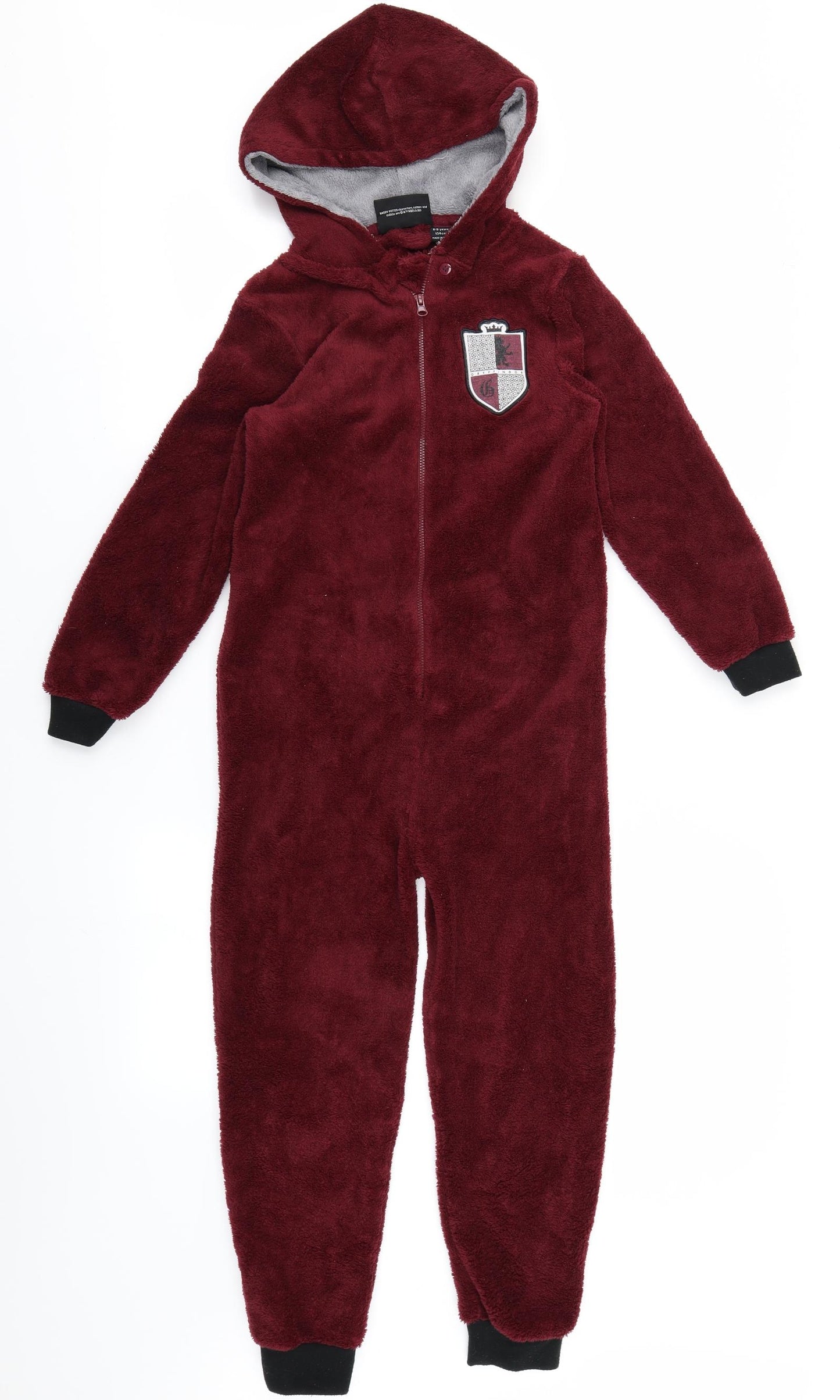 Primark Boys Red Solid Fleece  One Piece Size 8-9 Years  - Harry Potter