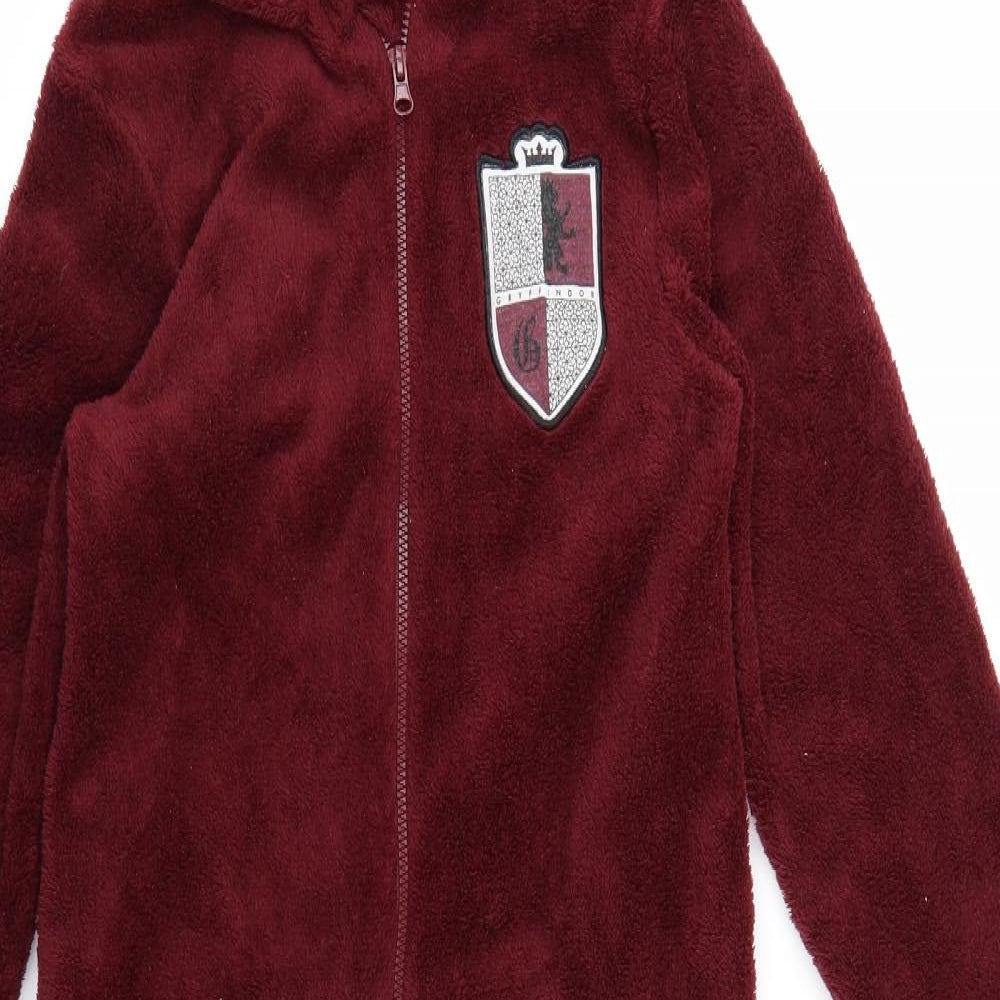 Primark Boys Red Solid Fleece  One Piece Size 8-9 Years  - Harry Potter
