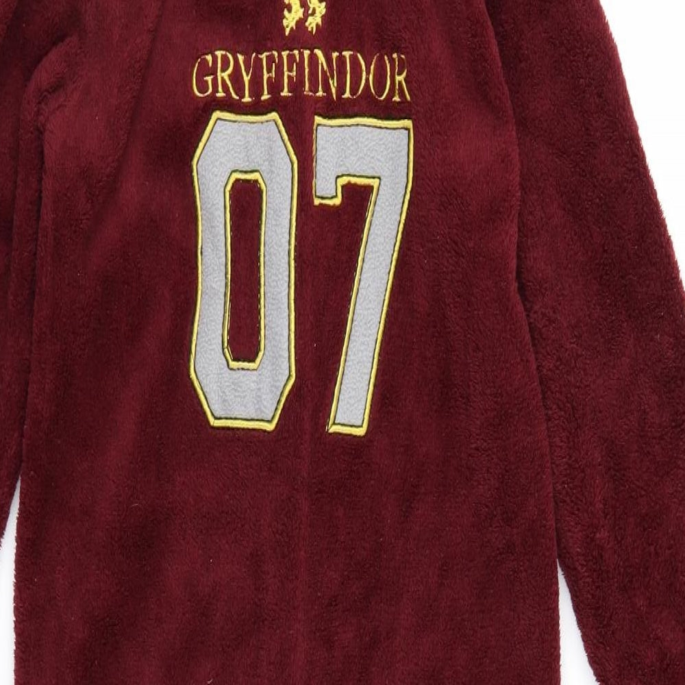 Primark Boys Red Solid Fleece  One Piece Size 8-9 Years  - Harry Potter