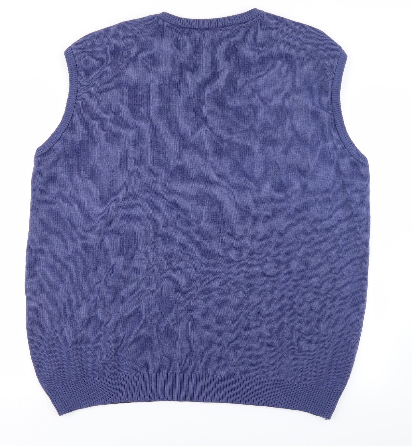 Damart Mens Blue  Knit Vest Jumper Size 3XL