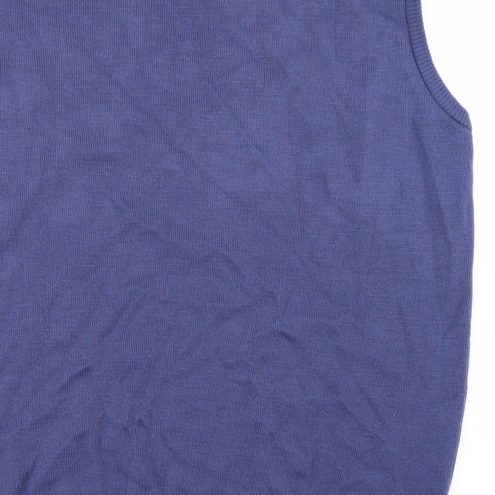 Damart Mens Blue  Knit Vest Jumper Size 3XL