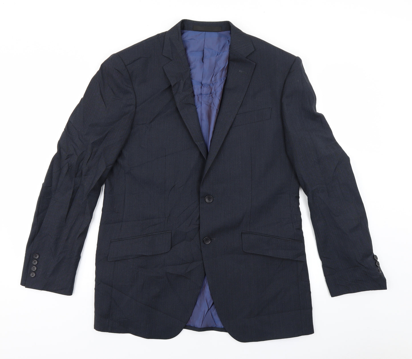 Autograph Mens Black Herringbone  Jacket Blazer Size M