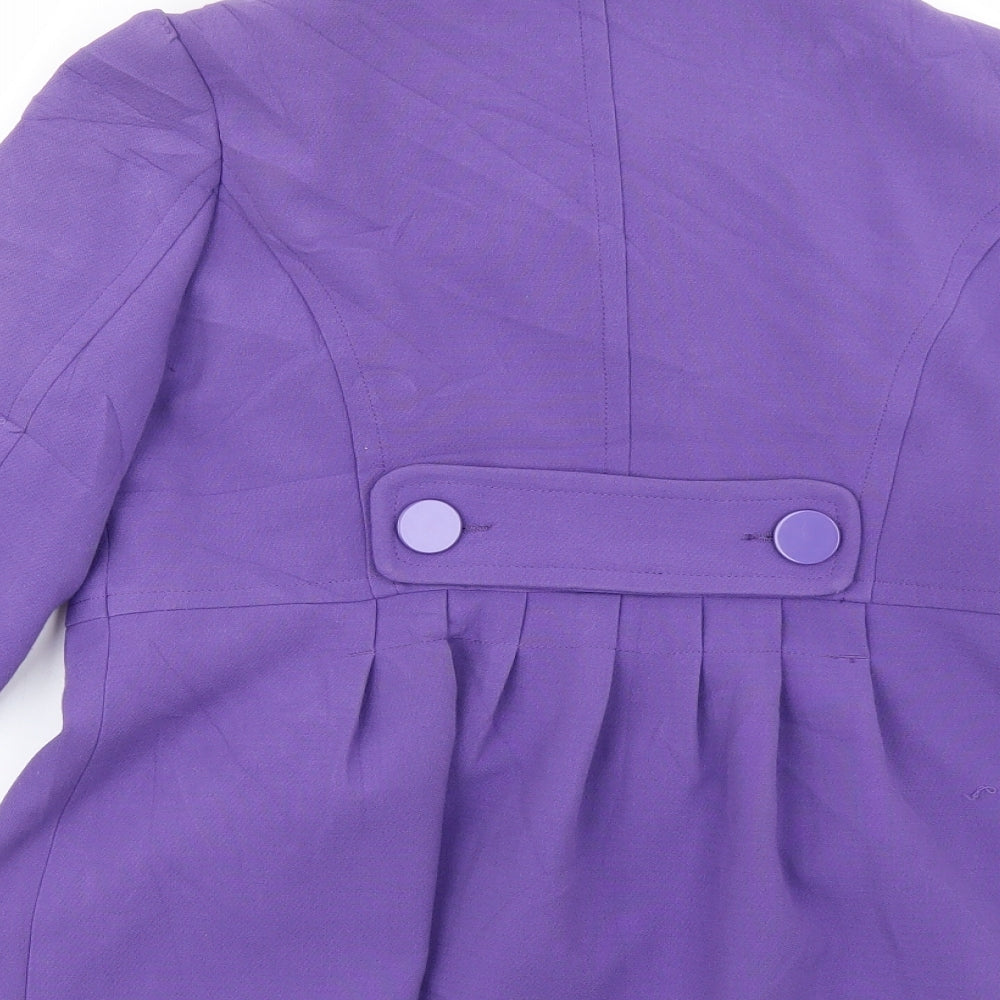 Atmosphere Womens Purple   Overcoat Coat Size 12