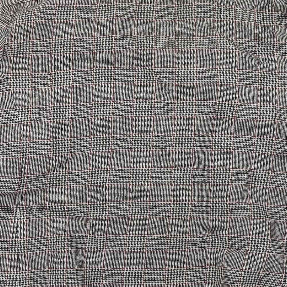 Edinburgh Mens Grey Plaid  Jacket Blazer Size 42