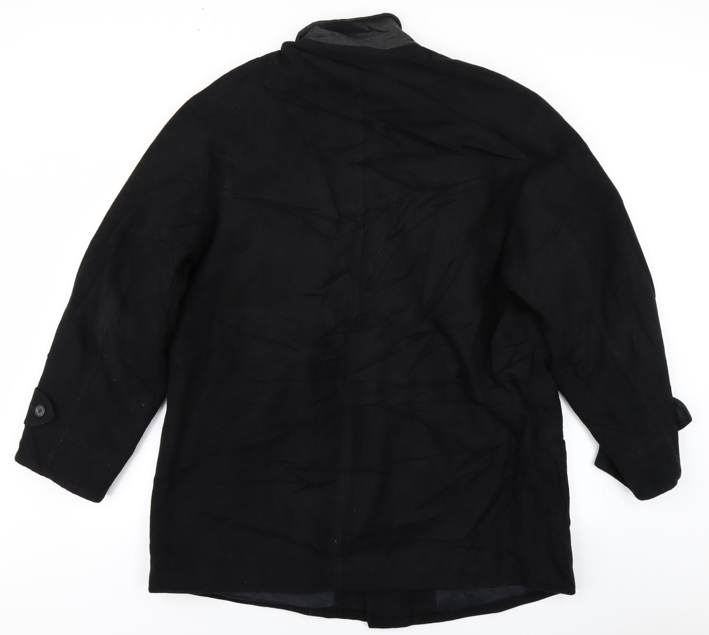 Odermark Mens Black   Overcoat Coat Size XL