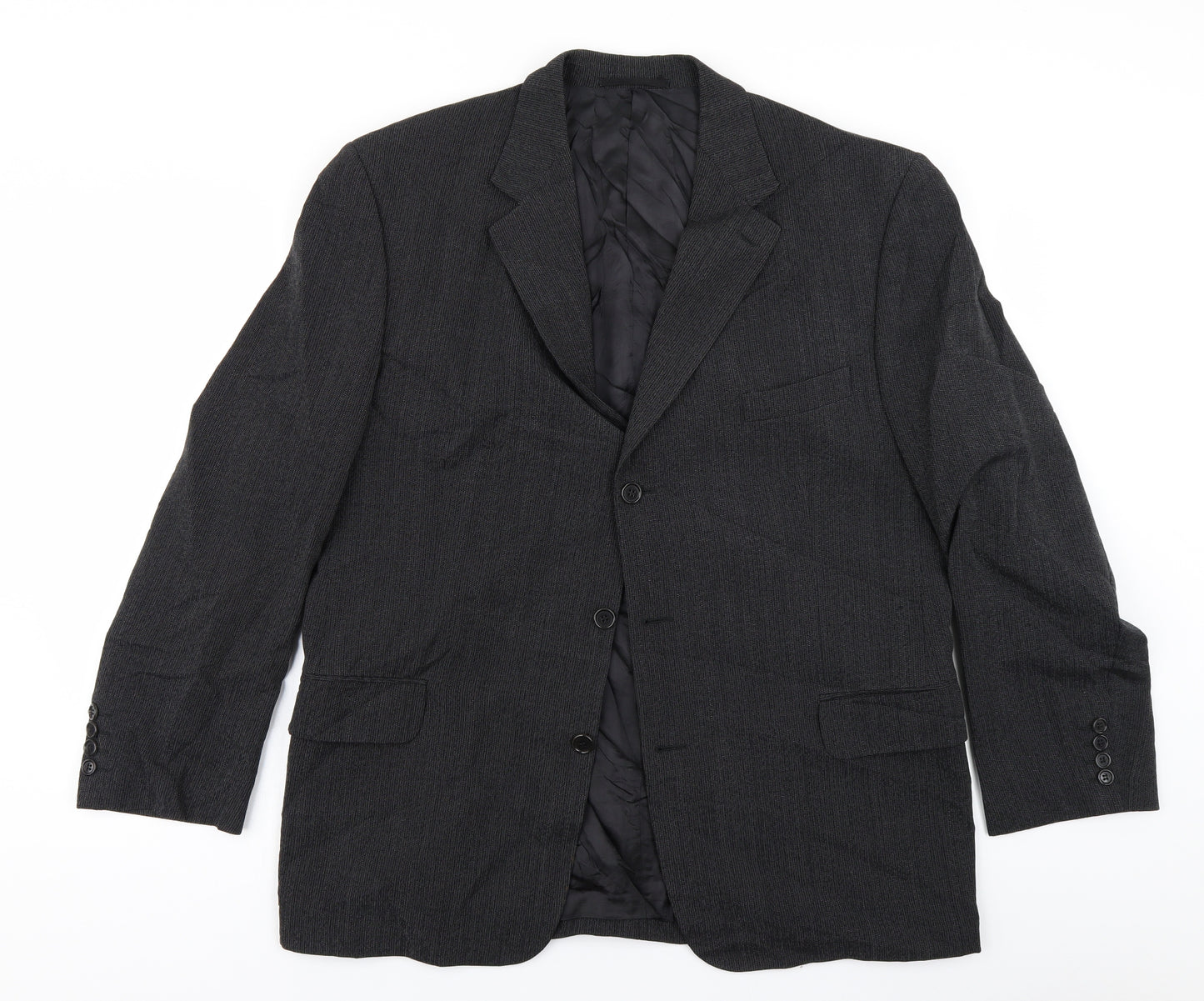 Jaeger Mens Black   Jacket Blazer Size 56
