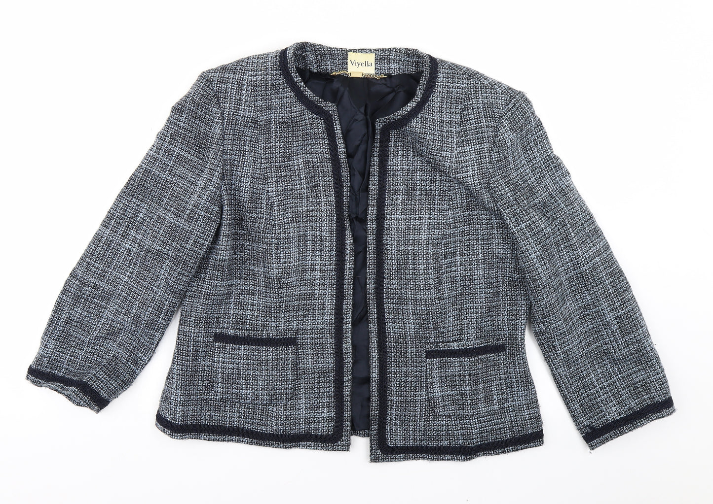 Viyela Womens Blue   Jacket Blazer Size 16