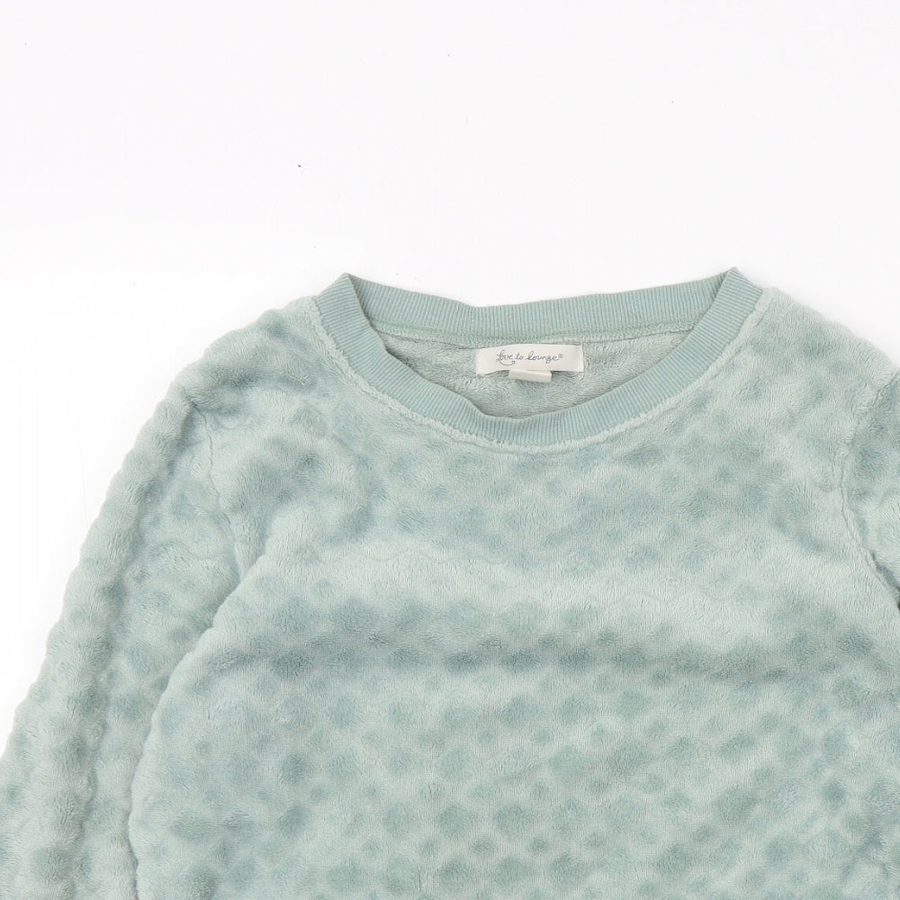 Primark Girls Green Solid  Top Pyjama Top Size XS