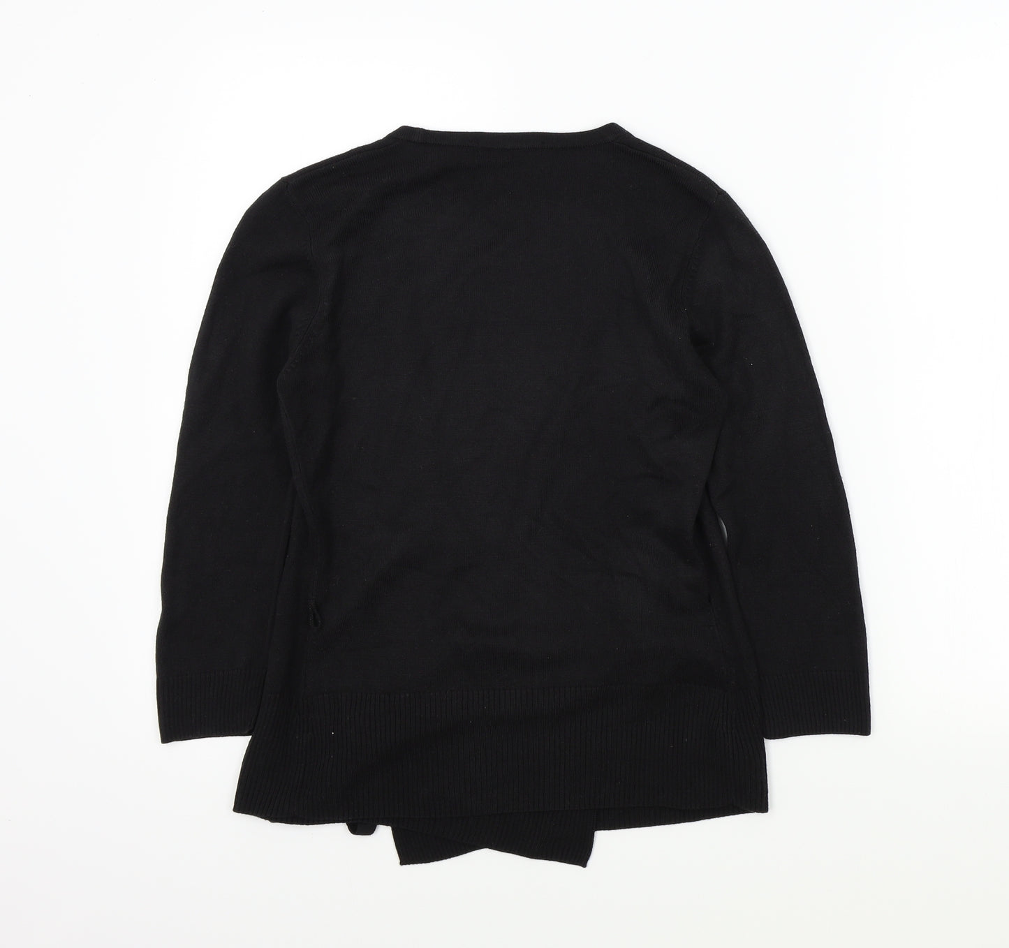 M&S Womens Black   Cardigan Jumper Size 8