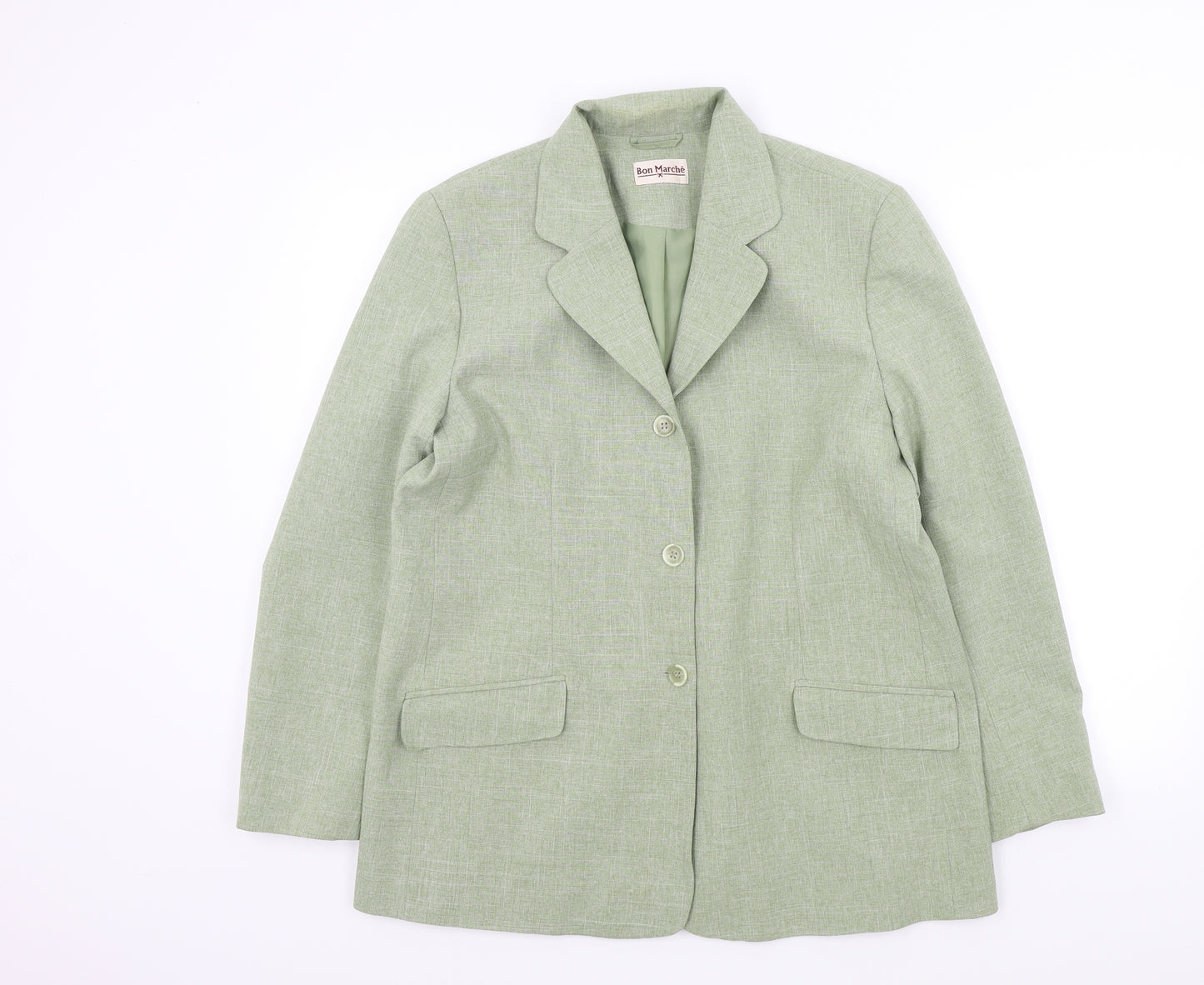 Bonmarché Womens Green Colourblock  Jacket Blazer Size 16