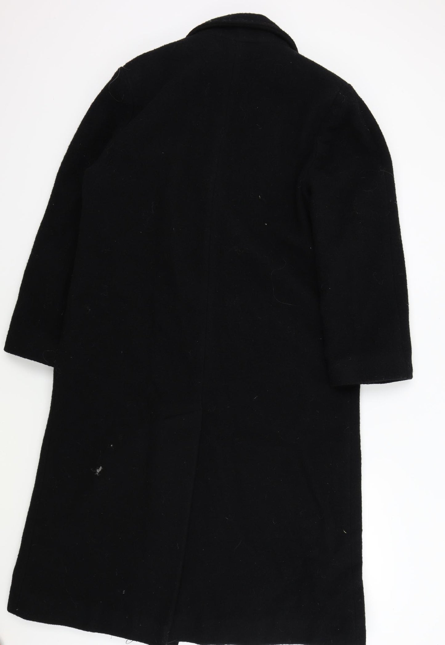 Preworn Womens Black   Overcoat Coat Size 14