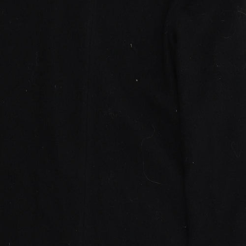 Preworn Womens Black   Overcoat Coat Size 14