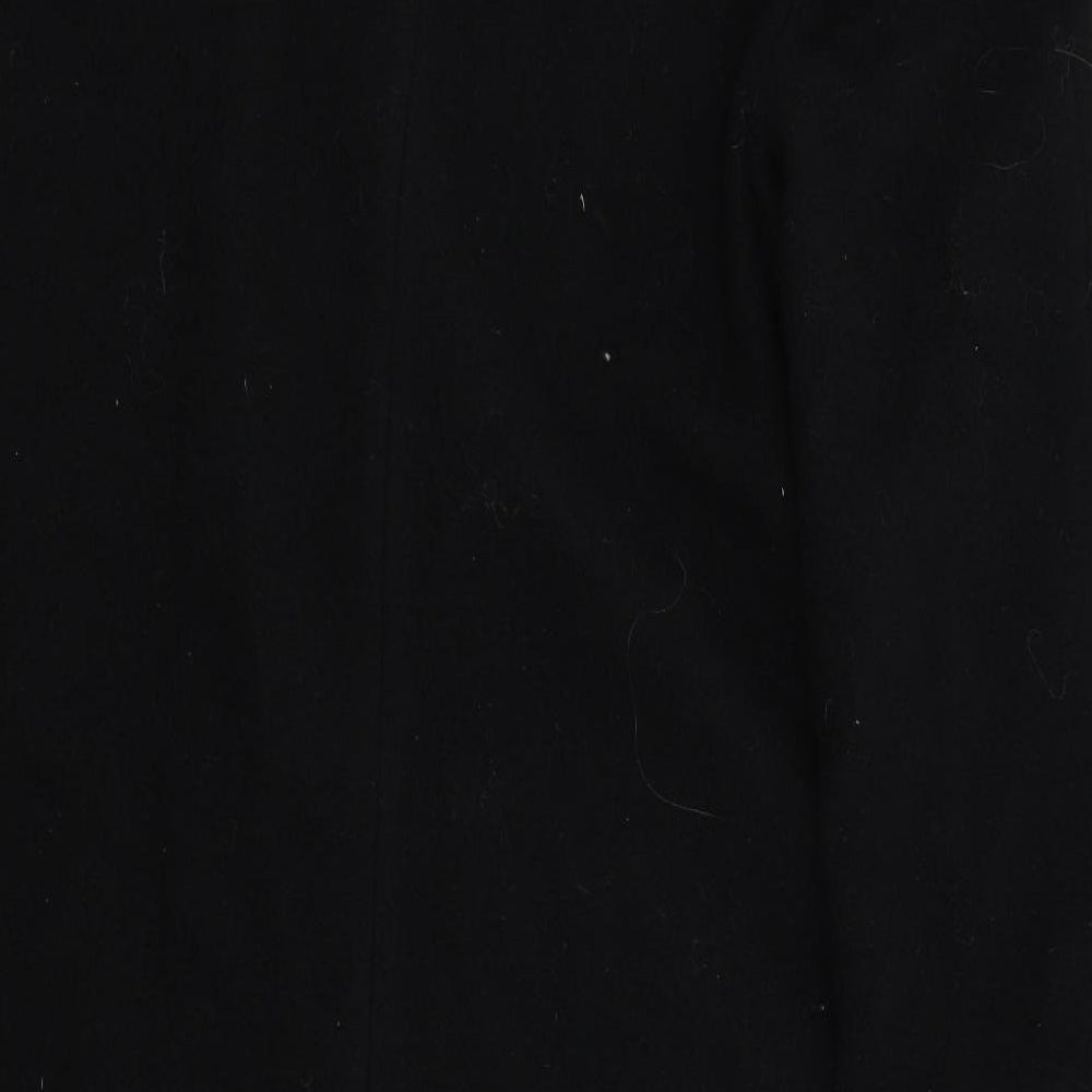 Preworn Womens Black   Overcoat Coat Size 14