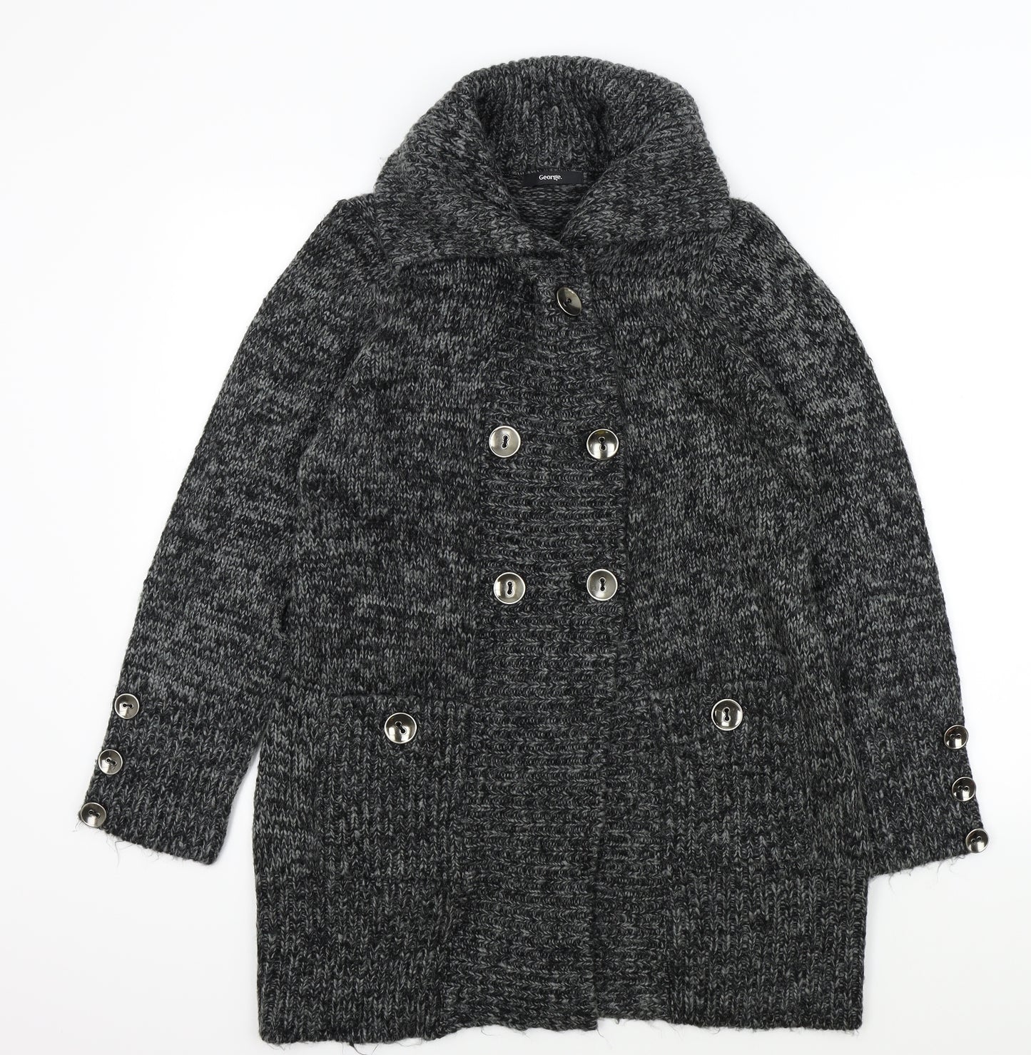 George Womens Black   Cardigan Jumper Size 16
