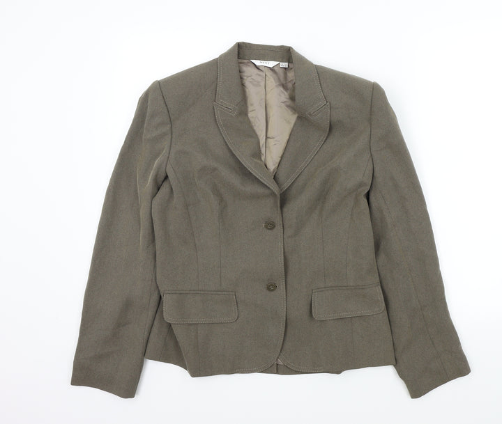 NEXT Womens Brown Colourblock Jacket Blazer Size 14