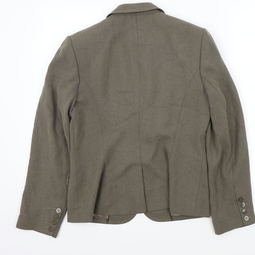 NEXT Womens Brown Colourblock  Jacket Blazer Size 14