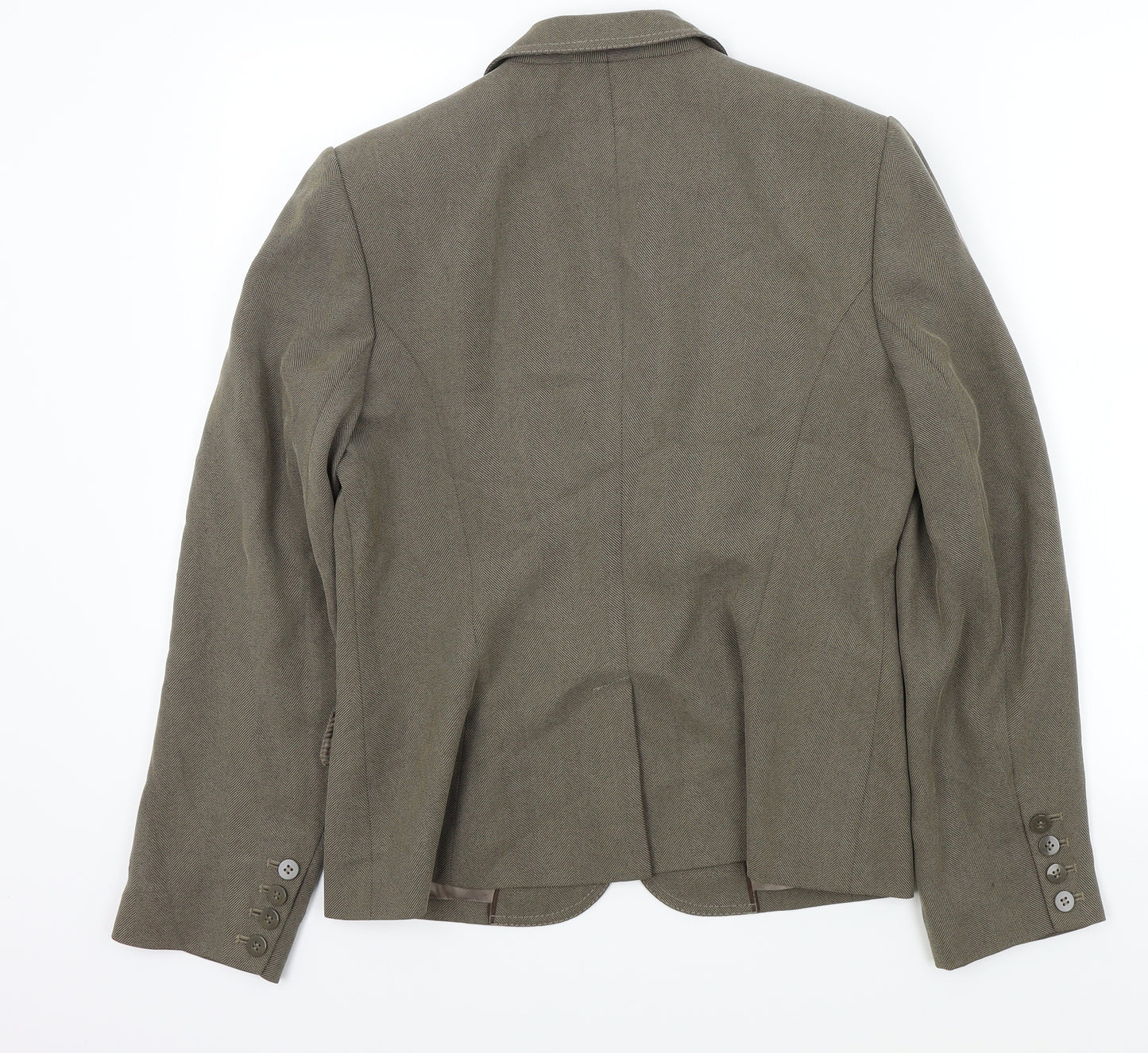 NEXT Womens Brown Colourblock  Jacket Blazer Size 14