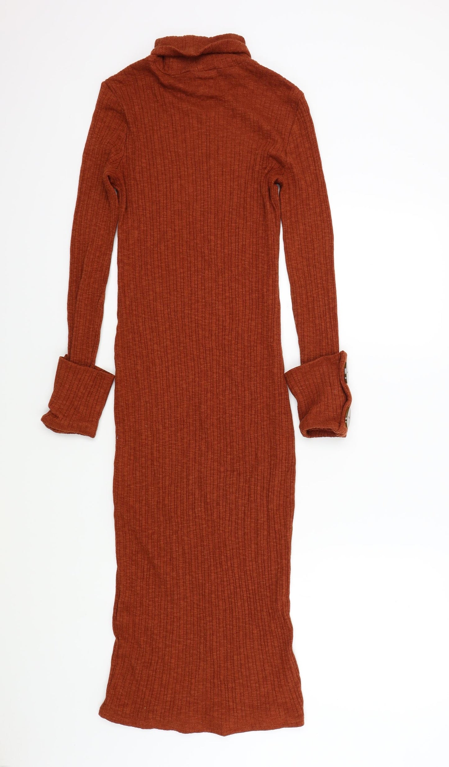 George Womens Brown Colourblock  Jumper Dress  Size 8